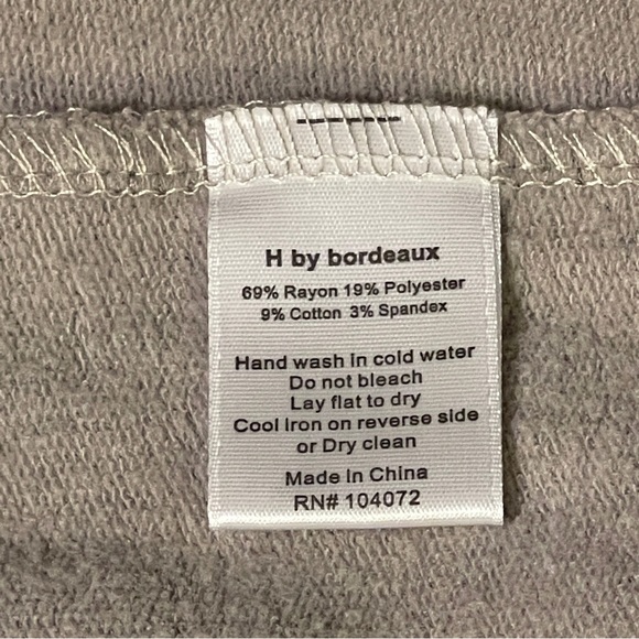 H by Bordeaux Asymmetrical Moto Fleece Knit Jacket Size M - Picture 7 of 8